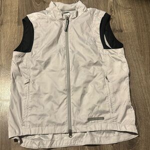 Women’s Small Nike Running Vest Adjustable Cinch Back Light Gray Vintage